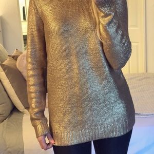 Metallic sweater